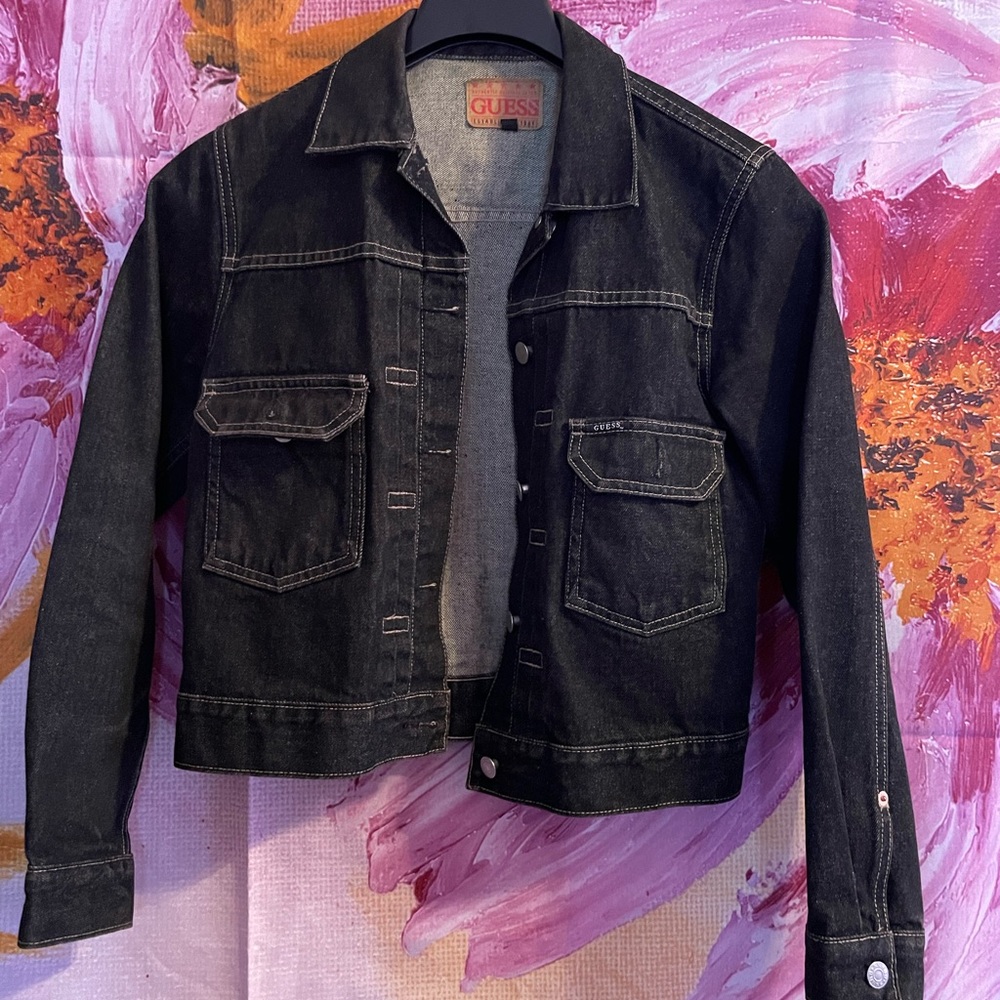 Black Vintage jean jacket Guess
